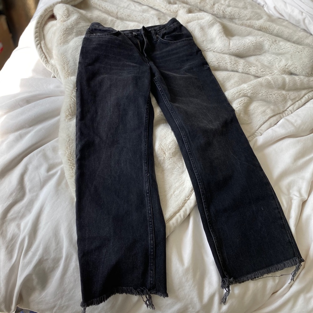 All Saints Mazzy Wide Leg Cropped Jeans